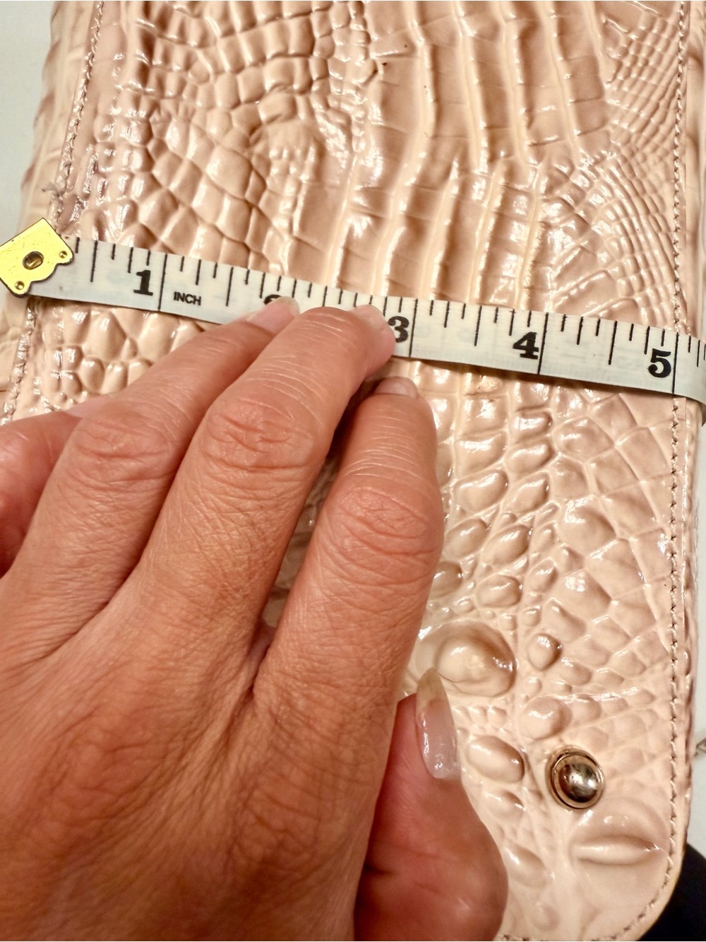 Brahmin Blossom Croc-Embossed with Tassel Purse - Picture 13 of 16